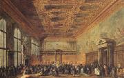 Francesco Guardi rThe Doge Grants an Andience in the Sala del Collegin in the Ducal Palace (mk05) china oil painting reproduction